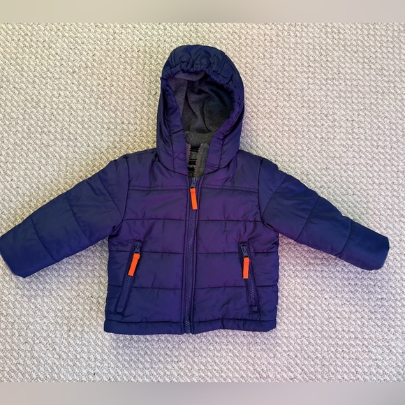 Rothschild Other - Baby/Toddler Boy Navy Blue Puffer Jacket with Hood, 18M